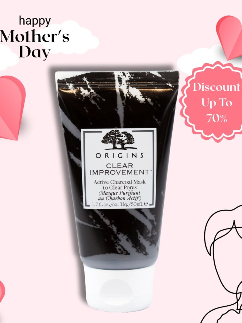 Origins Clear Improvement™ Active Charcoal Mask To Clear Pores 1.7 oz